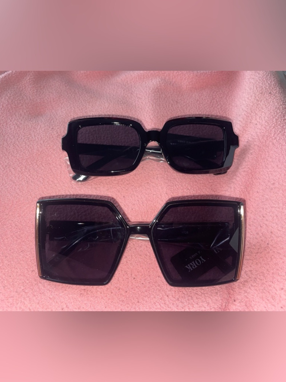 Black Oversized Square Sunglasses - Unbranded